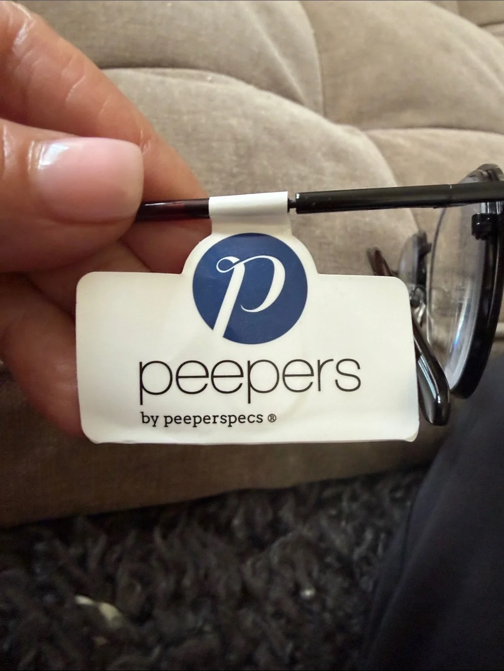 Round Readers Glasses +2.00 in Black peepers new